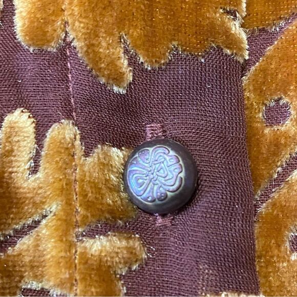 Soft Surroundings Button Down Floral Semi Sheer Blouse Women's Size XS - Picture 12 of 16